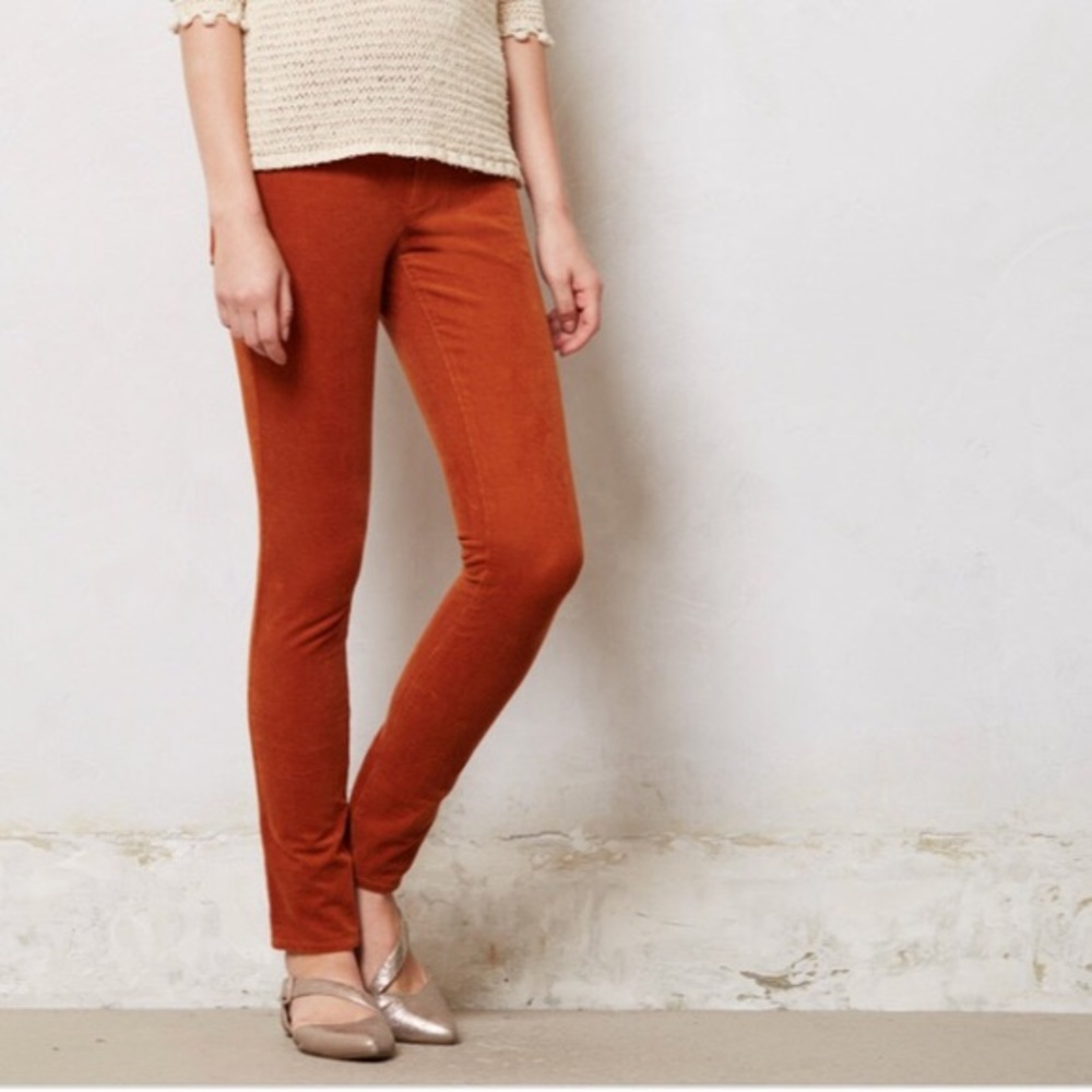 Pilcro Corduroy High-Rise skinny - orange